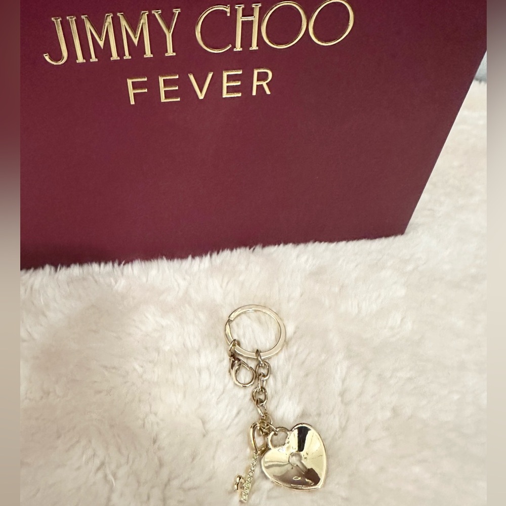 Argento Sc Rhinestone Lock And Keychain - image 5